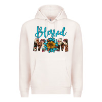 Pale Pink blessed mom Premium Hoodie - Artiststas