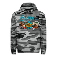 Slate Camo blessed mom Premium Hoodie - Artiststas
