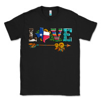Black love texas serape cowhide cactus and sunflowers Classic Tee - Artiststas