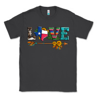 Smoke love texas serape cowhide cactus and sunflowers Classic Tee - Artiststas