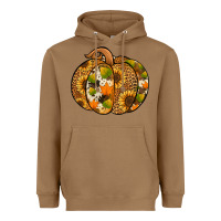 Toasted Coconut leopard cowhide sunflower pumpkin Heavyweight Hoodie - Jasminsmagicworld