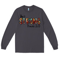 Smoke she is strong provebs Long Sleeve Tee - CowhideDigitalArt