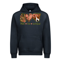 Navy Peace Love Jack Russel Urban Hoodie - Jasminsmagicworld