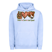 Pigment Grape Ice Peace Love Jack Russel Urban Hoodie - Jasminsmagicworld