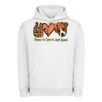 Pigment Lunar Rock Peace Love Jack Russel Urban Hoodie - Jasminsmagicworld