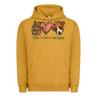 Pigment Peanut Butter Peace Love Jack Russel Urban Hoodie - Jasminsmagicworld