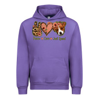 Tulip Peace Love Jack Russel Urban Hoodie - Jasminsmagicworld