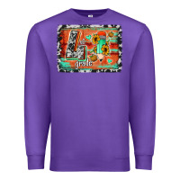 Purple western back to school 4th grade Premium Sweatshirt - Jasminsmagicworld