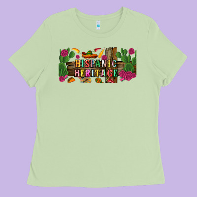 Hispanic Heritage Libbey Cup Ladies Tee Designed By Bundleandbundleshop