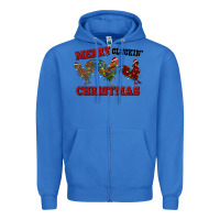True Royal Merry Cluckin' Christmas Zipper Hoodie - RanaPortraitStore