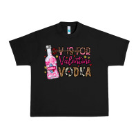 Black V is For Valentine Vodka Urban Heavy Tee - CowhideDigitalArt