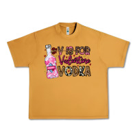 Peanut Butter V is For Valentine Vodka Urban Heavy Tee - CowhideDigitalArt