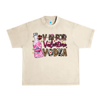 Sandshell V is For Valentine Vodka Urban Heavy Tee - CowhideDigitalArt