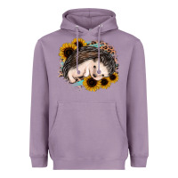 Lavender sleeping hedgehog sunflower leopard Heavyweight Hoodie - Jasminsmagicworld