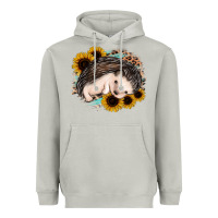 Moon Dust sleeping hedgehog sunflower leopard Heavyweight Hoodie - Jasminsmagicworld