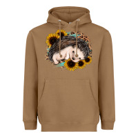 Toasted Coconut sleeping hedgehog sunflower leopard Heavyweight Hoodie - Jasminsmagicworld
