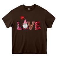 Chocolate Brown valentine's day gnomes love Heavy Core Tee - RanaPortraitStore