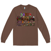 Chestnut happy hallothanksmas Long Sleeve Tee - SublimationCraftShop