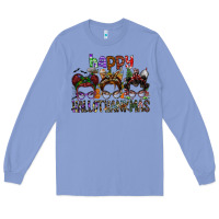 Colony Blue happy hallothanksmas Long Sleeve Tee - SublimationCraftShop