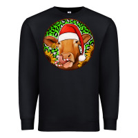 Black christmas circle earrings Premium Sweatshirt - Jasminsmagicworld