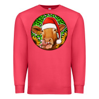 Cardinal christmas circle earrings Premium Sweatshirt - Jasminsmagicworld