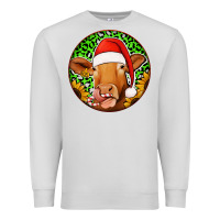 Dove Grey christmas circle earrings Premium Sweatshirt - Jasminsmagicworld