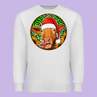 Christmas Circle Earrings Premium Sweatshirt Designed By Jasminsmagicworld