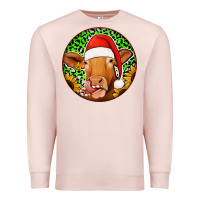 Pale Pink christmas circle earrings Premium Sweatshirt - Jasminsmagicworld