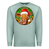 Seafoam christmas circle earrings Premium Sweatshirt - Jasminsmagicworld