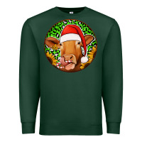 Sports Green christmas circle earrings Premium Sweatshirt - Jasminsmagicworld