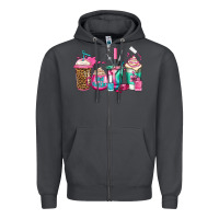 Smoke nail hustler coffee cups Zipper Hoodie - Jasminsmagicworld