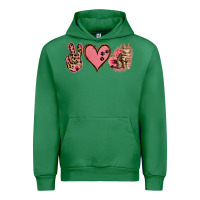 Emerald Peace Love Cats Urban Hoodie - Jasminsmagicworld
