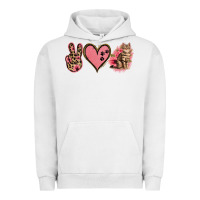 Pigment Lunar Rock Peace Love Cats Urban Hoodie - Jasminsmagicworld