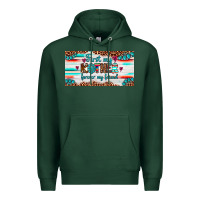 Sports Green first my mother forever my friend  license plate Premium Hoodie - Artiststas