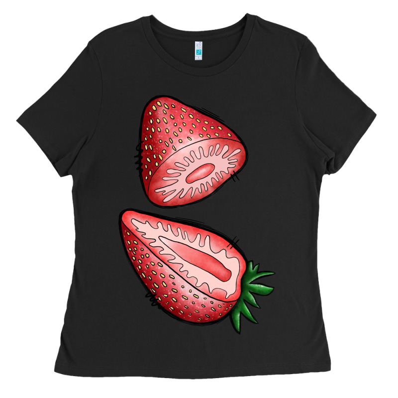 Strawberries 1 Ladies Tee by BundleAndBundleShop | Teevron