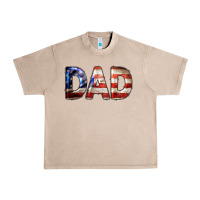 French Oak American Flag Dad 4th of July Urban Heavy Tee - LillyAllenDesigns