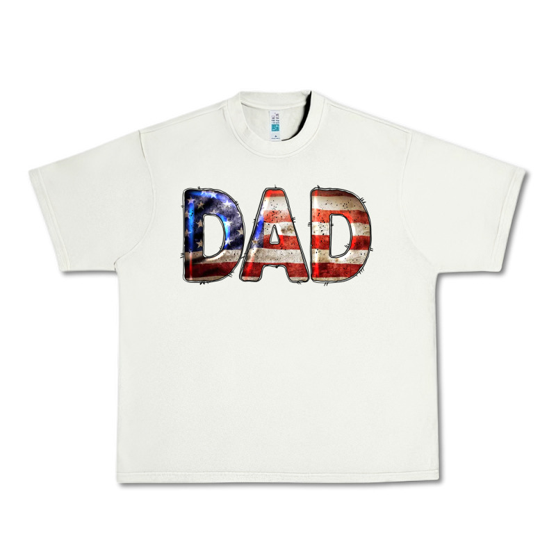 American Flag Dad 4th Of July Urban Heavy Tee by LillyAllenDesigns | Teevron