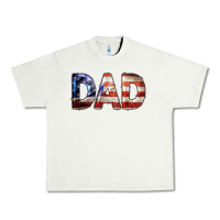 Pistachio American Flag Dad 4th of July Urban Heavy Tee - LillyAllenDesigns