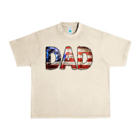 Sandshell American Flag Dad 4th of July Urban Heavy Tee - LillyAllenDesigns