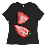 Black strawberries 1 Ladies Tee - BundleAndBundleShop