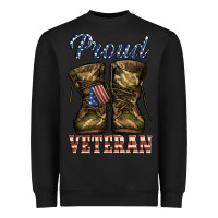 Black proud veteran camo shoes Heavyweight Sweatshirt - Jasminsmagicworld