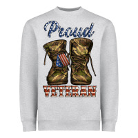 Heather Grey proud veteran camo shoes Heavyweight Sweatshirt - Jasminsmagicworld
