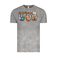 Cloud Rock My Daddy is my Hero Teacher Vintage Tee - CowhideDigitalArt