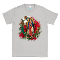 Moon Dust Our Lady Of Guadalupe Mexican Flag Cactus Roses Classic Tee - FaDigitalArtStudio
