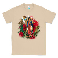 Mushroom Our Lady Of Guadalupe Mexican Flag Cactus Roses Classic Tee - FaDigitalArtStudio