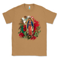 Toasted Coconut Our Lady Of Guadalupe Mexican Flag Cactus Roses Classic Tee - FaDigitalArtStudio