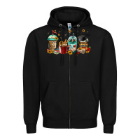 Black senior 2023 graduation coffee Zipper Hoodie - Jasminsmagicworld