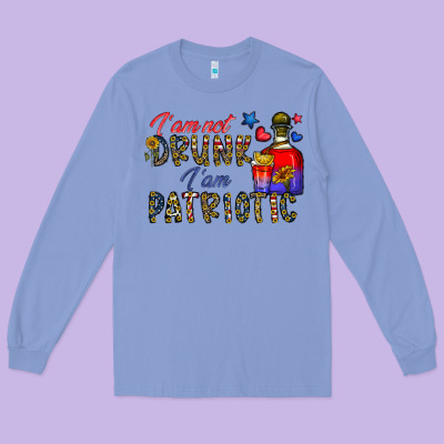 I'm Drunk I'm Patrıtoc Long Sleeve Tee Designed By Cowhidedigitalart