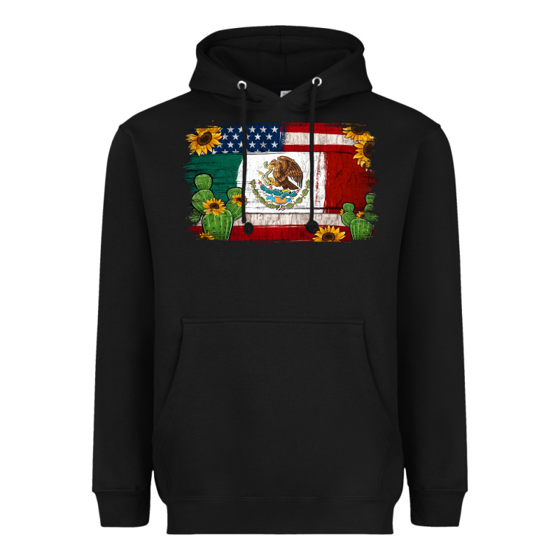 Mexican American Flag Background Heavyweight Hoodie by Jasminsmagicworld | Teevron