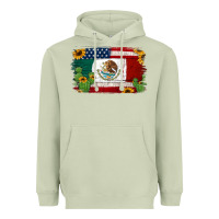 Matcha mexican american flag background Heavyweight Hoodie - Jasminsmagicworld